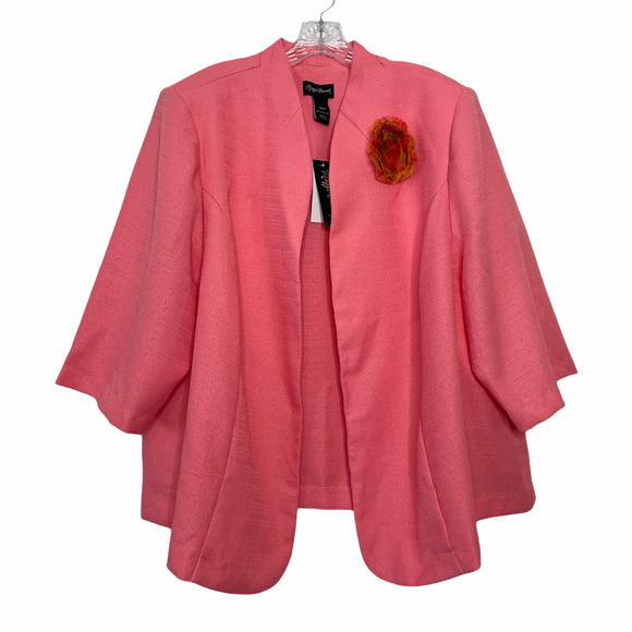 NWT Coral Open Front Blazer Sz 28WP - Picture 1 of 6